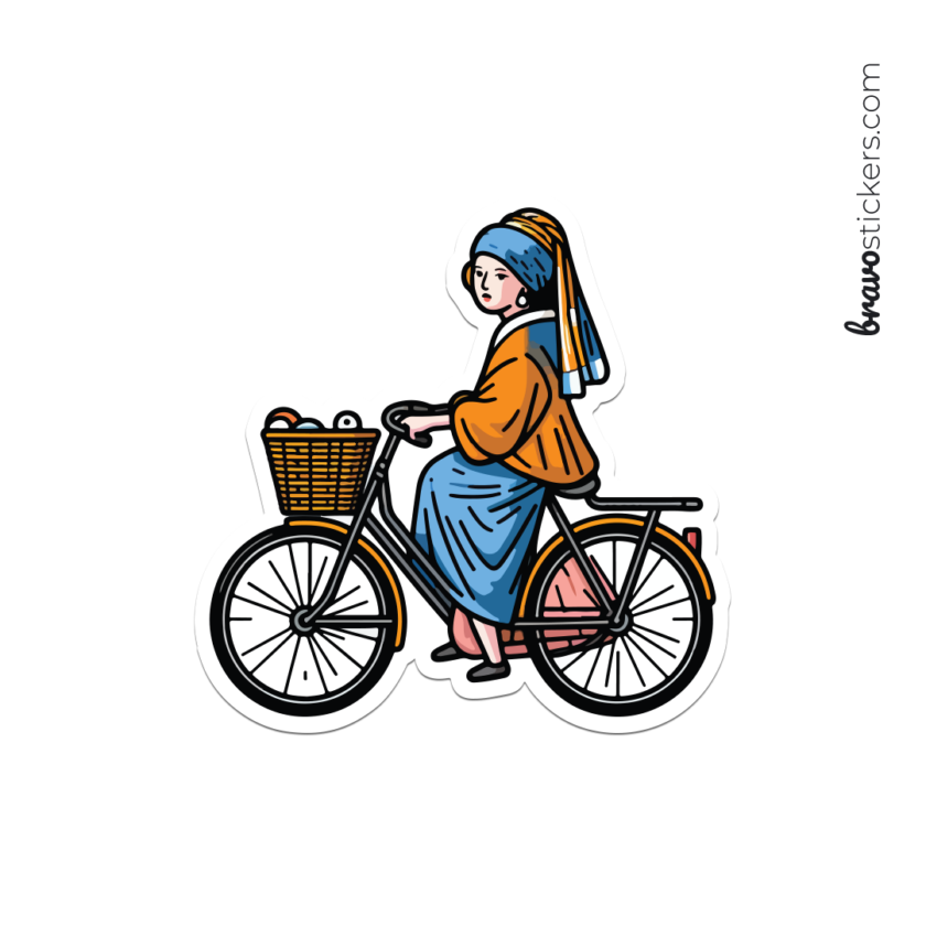 La joven de la bici