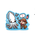Calamar VS Pescador