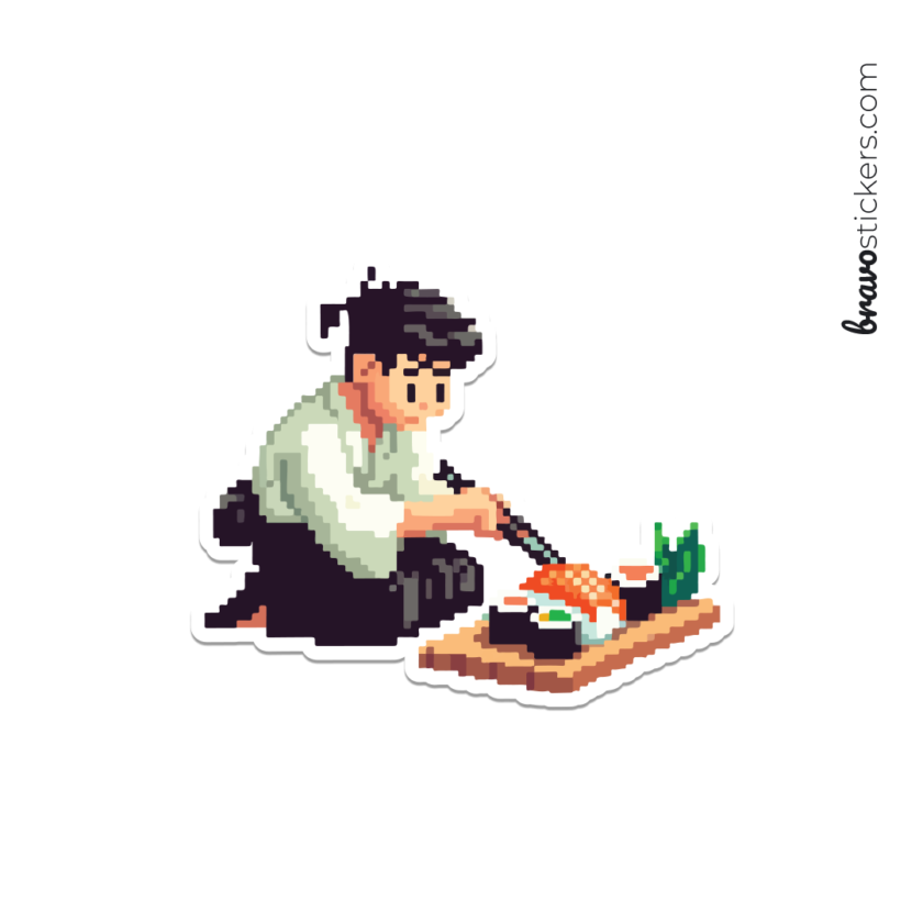 Comiendo sushi 8bits