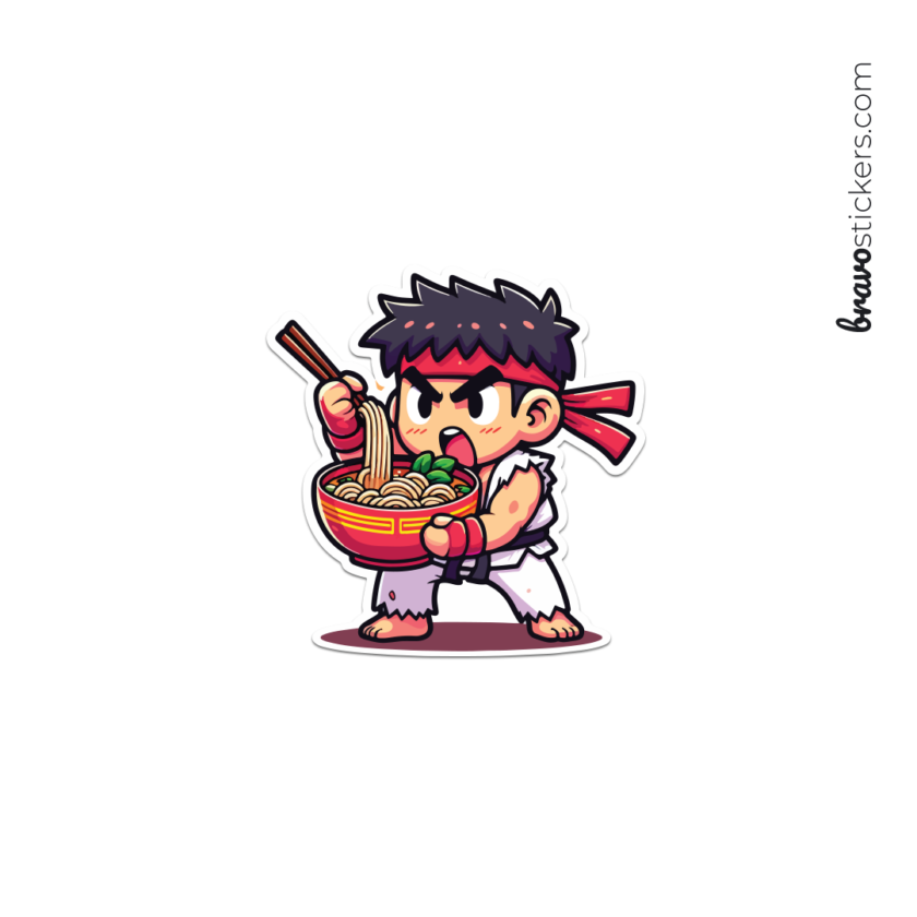 Ryu comiendo ramen