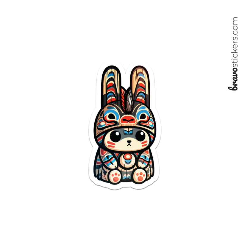 Conejo de madera | arte nativo de norteamérica